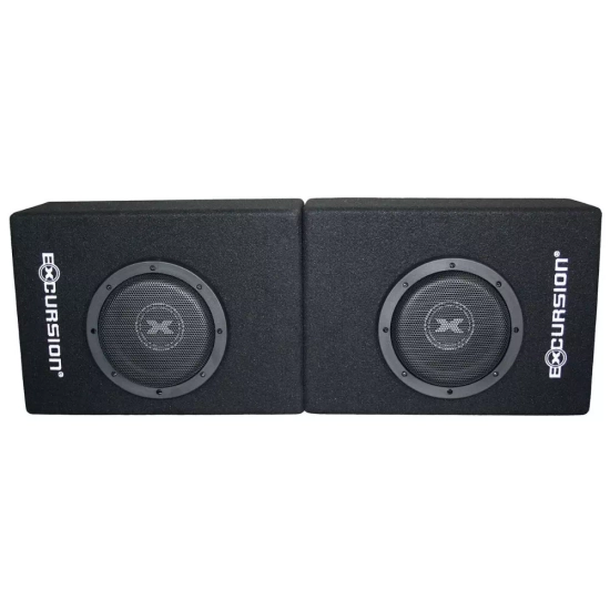 Excursion PX-US65 2 pasywne subwoofery pod siedzenia samochodowe z głośnikami 165mm - 200/600W, 2ohm, obudowy bass-reflex z MDF dla prawej i lewej str